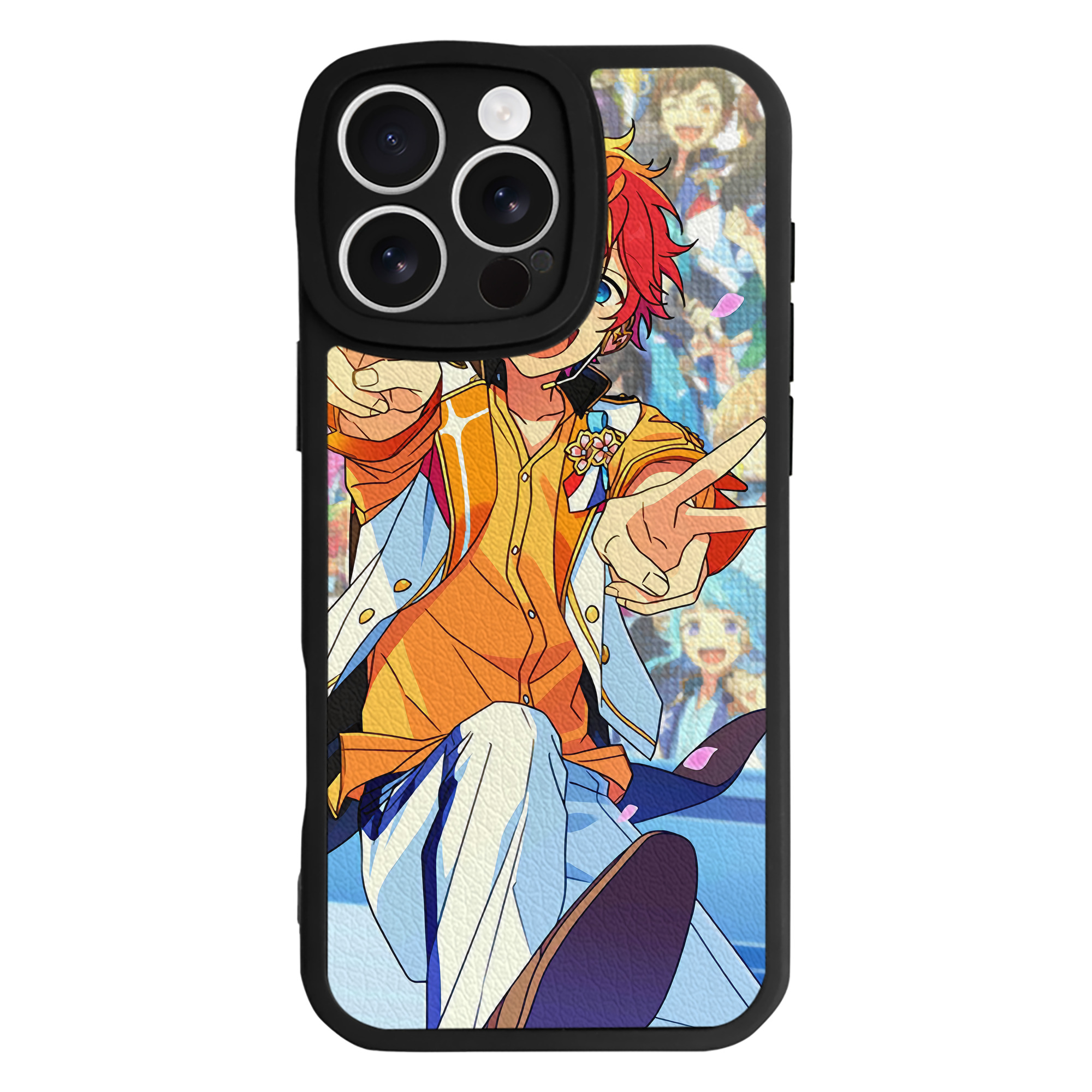 （画像用） あんさんぶるスターズ! Ensemble Stars 【iPhone 16シリーズ対応】シリコンスマホケース（レザー調） 材質：シリコン